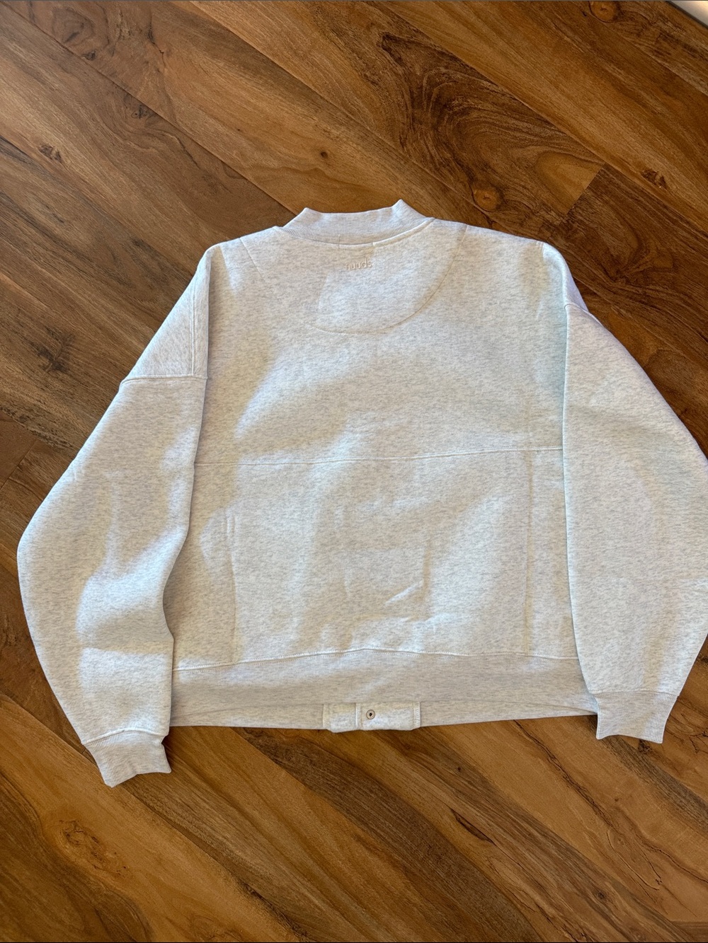 nuuds Alumni Jacket Light Heather Gray - Size M - Picture 3 of 5